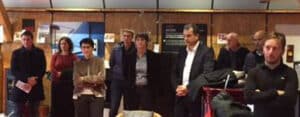 Les élus de la CTC Inauguration Ouate Corse chez Casa Bio avec les élus de la CTC